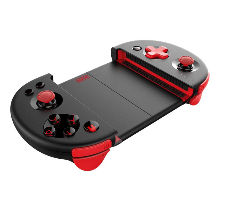 PG9087改良進化版スマホコントローラー伸縮式ゲームパッドTURBOボタンBluetooth4.0PUBGMobile/荒野行動などターボ対応携帯式PG9087S