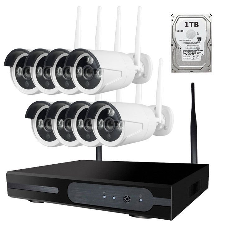 楽天市場】ワイヤレス防犯カメラ8台セット(NVRレコーダー録画機+1TBHDD