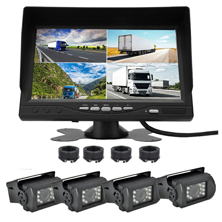 楽天市場】豪華9点セット 12V 24V 両 対応 シェード付7インチTFT液晶