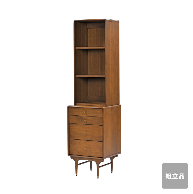 ジュリー ブックキャビネット 本棚 スリム ポプラ レトロ 北欧ヴィンテージ 真鍮 アレックス・モーラン JULIE SLIM BOOK CABINET