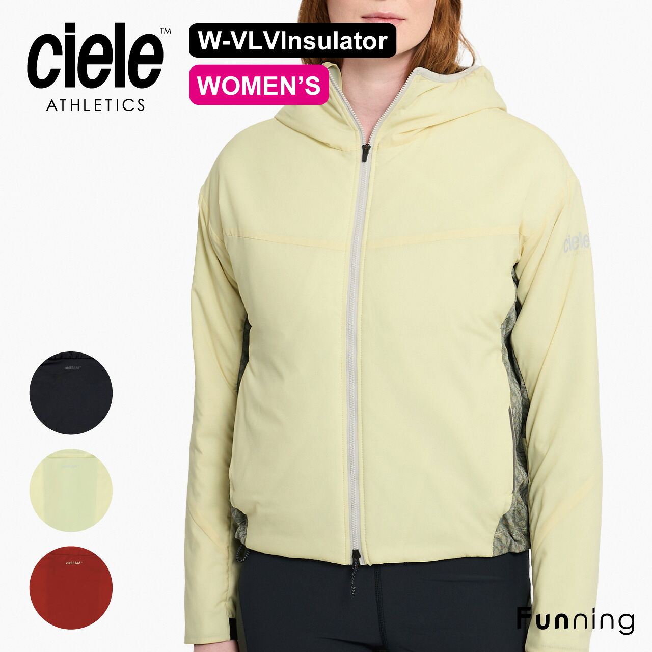 Ciele シエル W VLVInsulator レディース インサレーター 中綿 ジャケット ランニング 防寒 軽量 アウター マラソン アウトドア スポーツアウター トレイル ウォーキング 正規品