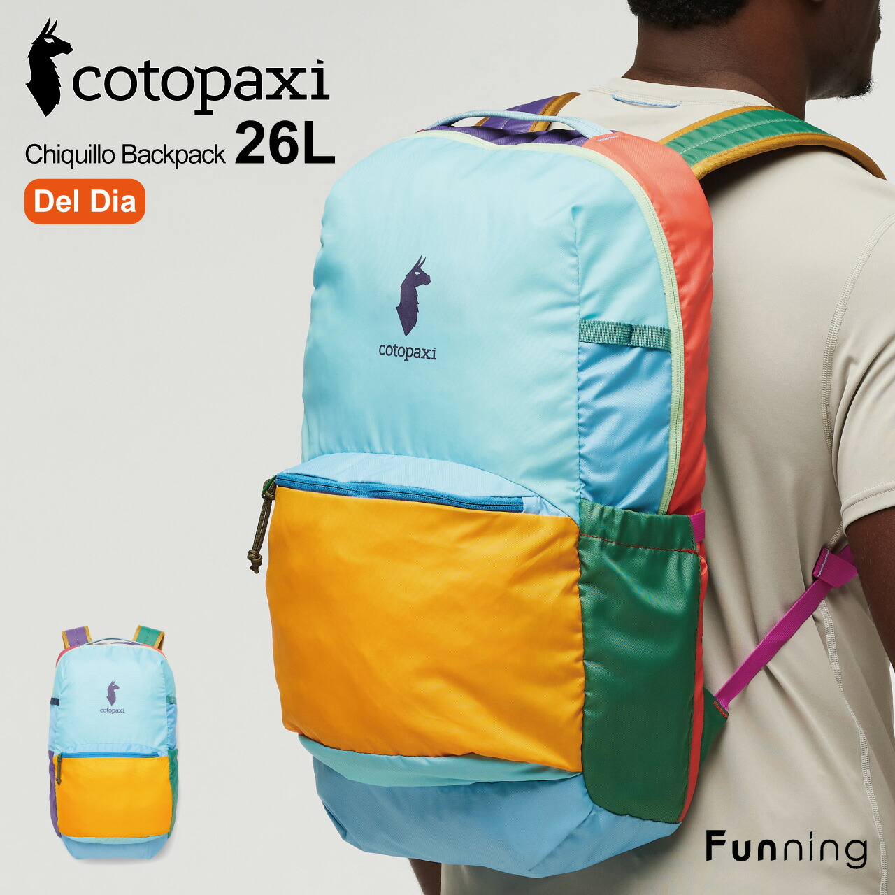【エントリー10倍!4/14 20:00-4/17 9:59】コトパクシ Cotopaxi Chiquillo 26L バックパック Del Dia ユニセックス 撥水 PC収納 軽量 通勤通学 アウトドア 旅行 おしゃれ オンリーワン 正規品