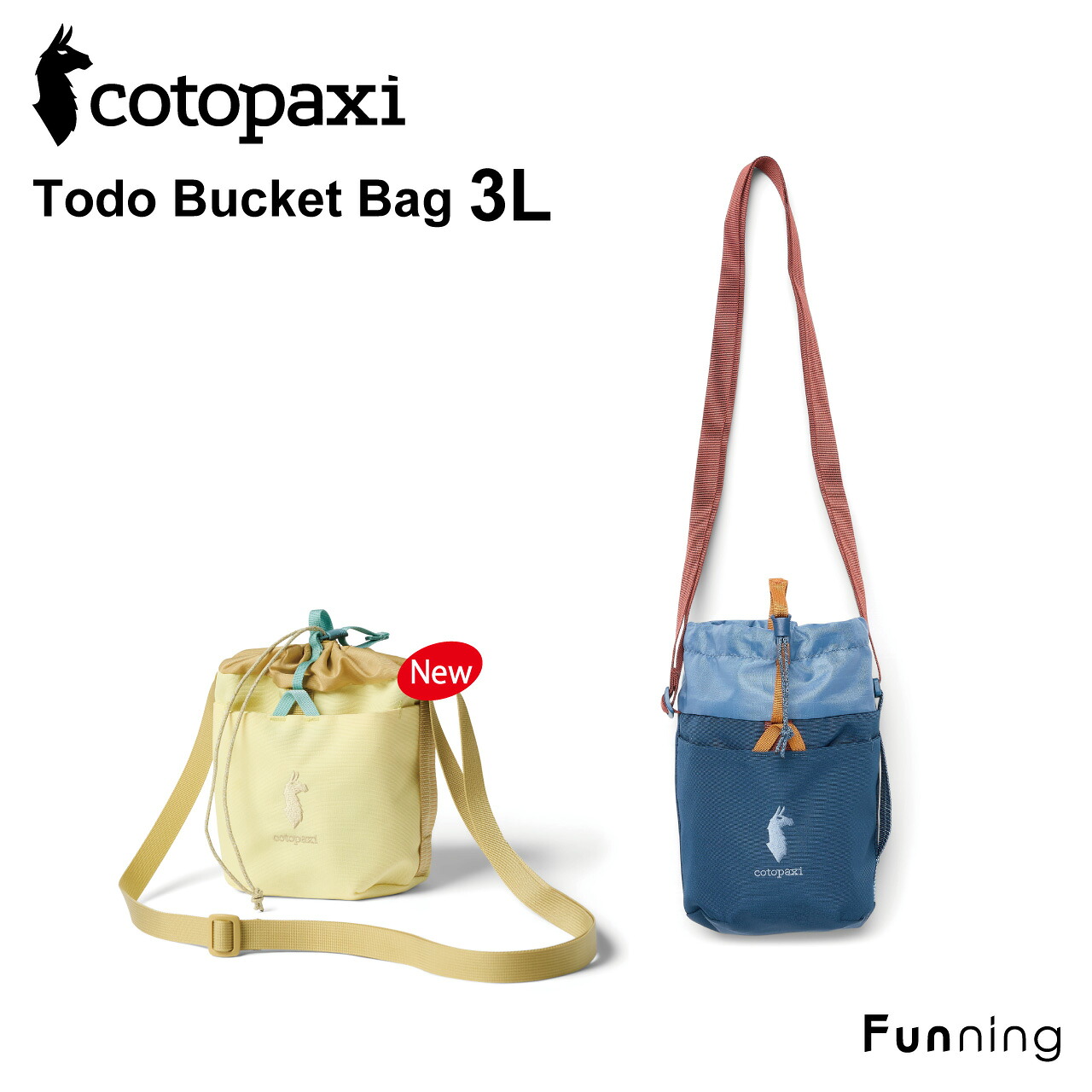 コトパクシ Cotopaxi Todo 3L Bucket Bag 2way ミニバケットバッグ ショルダー ハンドキャリー 軽量 アウトドア フェス 旅行 街歩きに最適 正規品｜Funning（ファンニング）
