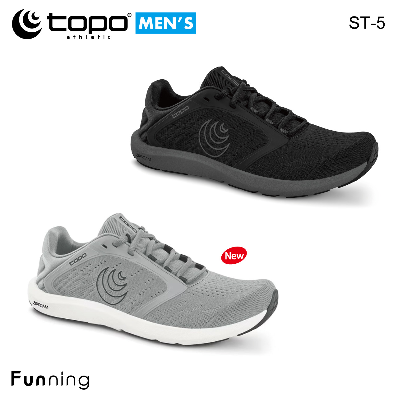 Topo athletic トポ アスレチック ST-5 (エスティー5) ランニングシューズ メンズ 男性 ロード マラソン ウォーキング トレーニング スポーツ スニーカー デイリー ファッション 軽量 幅広 正規品|Funning(ファンニング)
