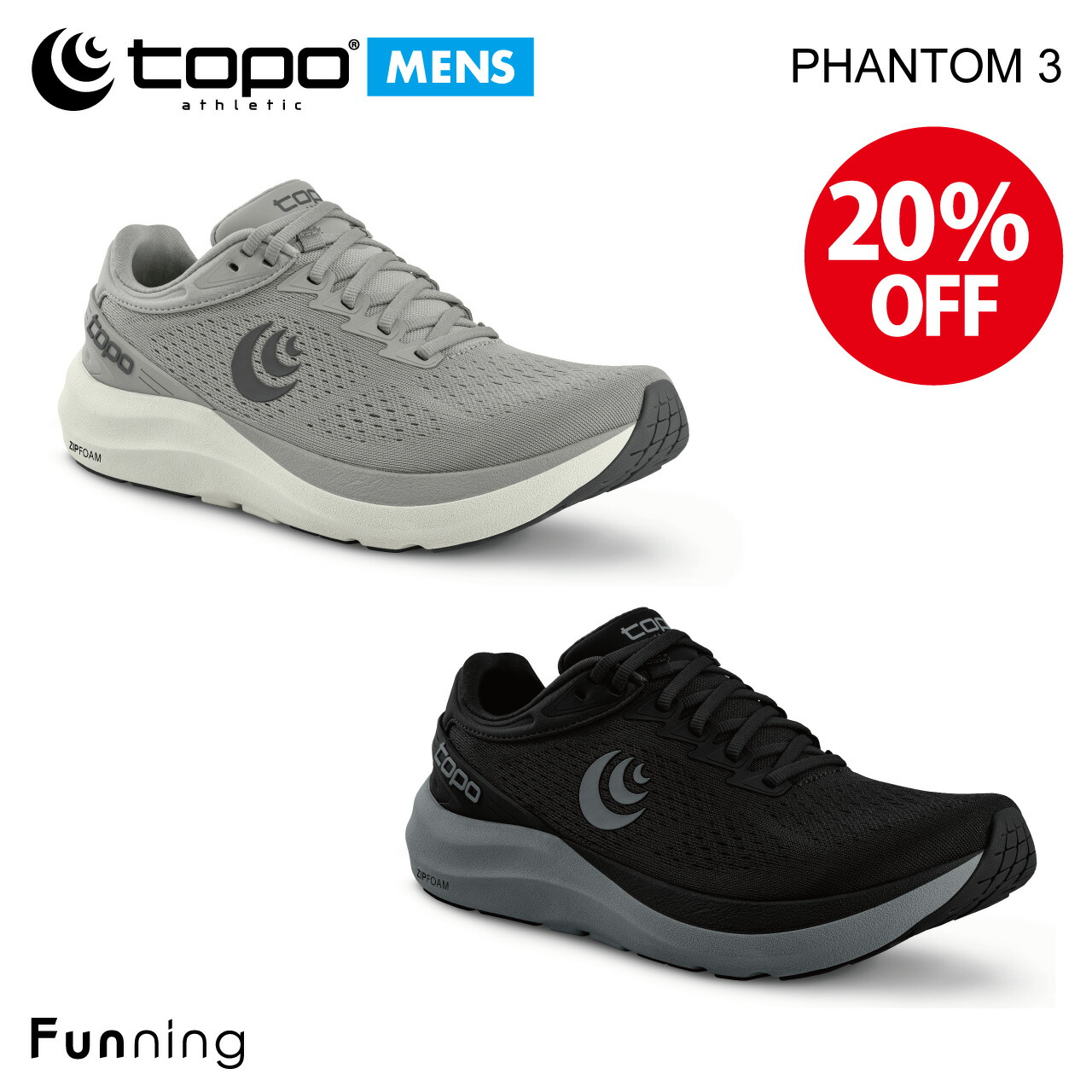 【楽天市場】【セール20%OFF/新品】Topo Athletic トポ アスレチック PHANTOM3 (ファントム3) ランニングシューズ