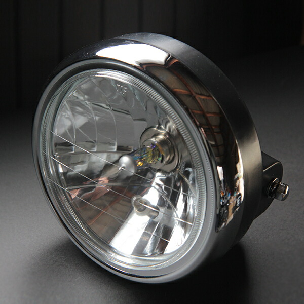 【223】 ミニタイプ  ヘッドライト 160mm クロームメッキ ガラスレンズ 223 ミニタイプ ヘッドライト 160mm クロームメッキ ガラスレンズ