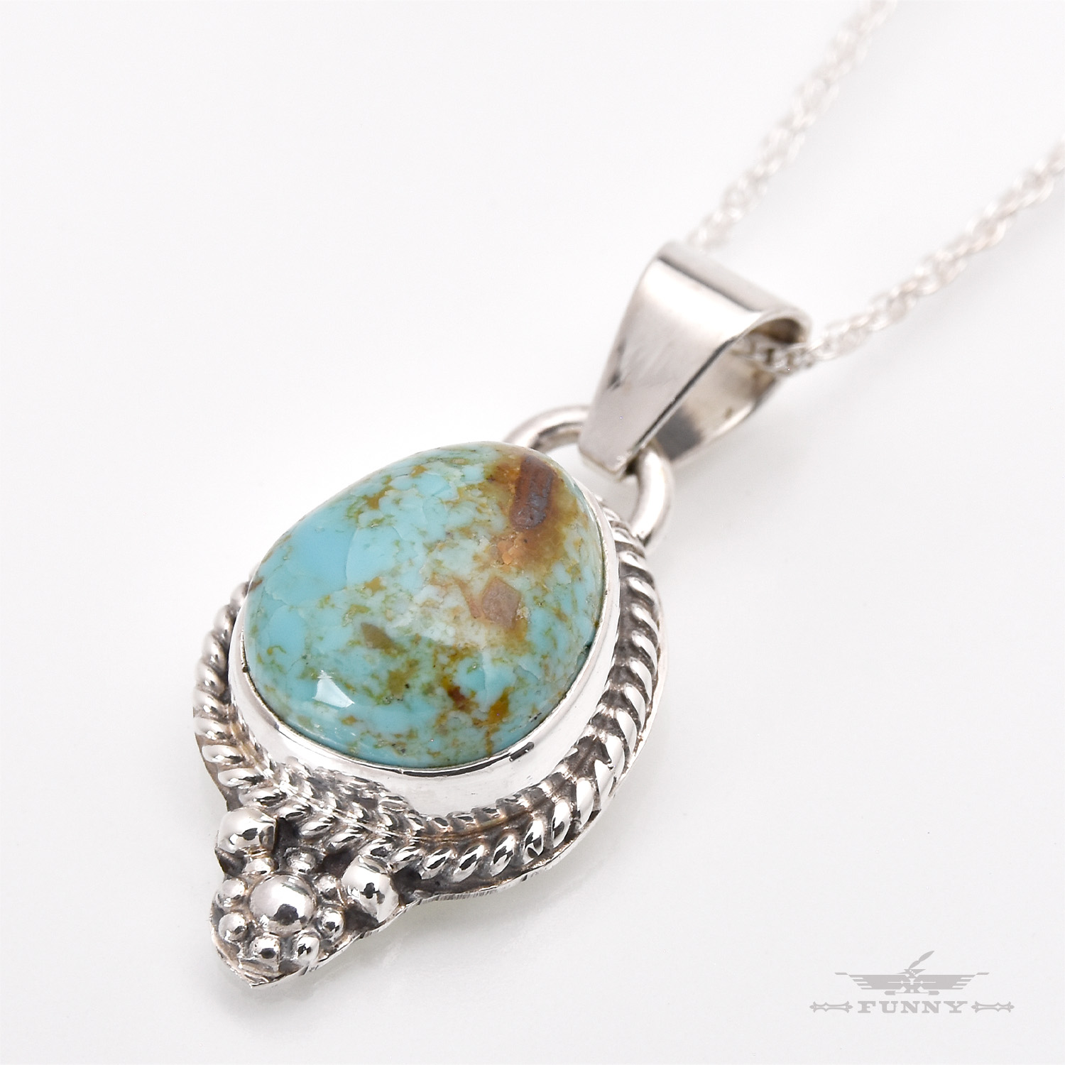 楽天市場】【FUNNY公式ストア】 ナバホ族 ターコイズ ペンダント