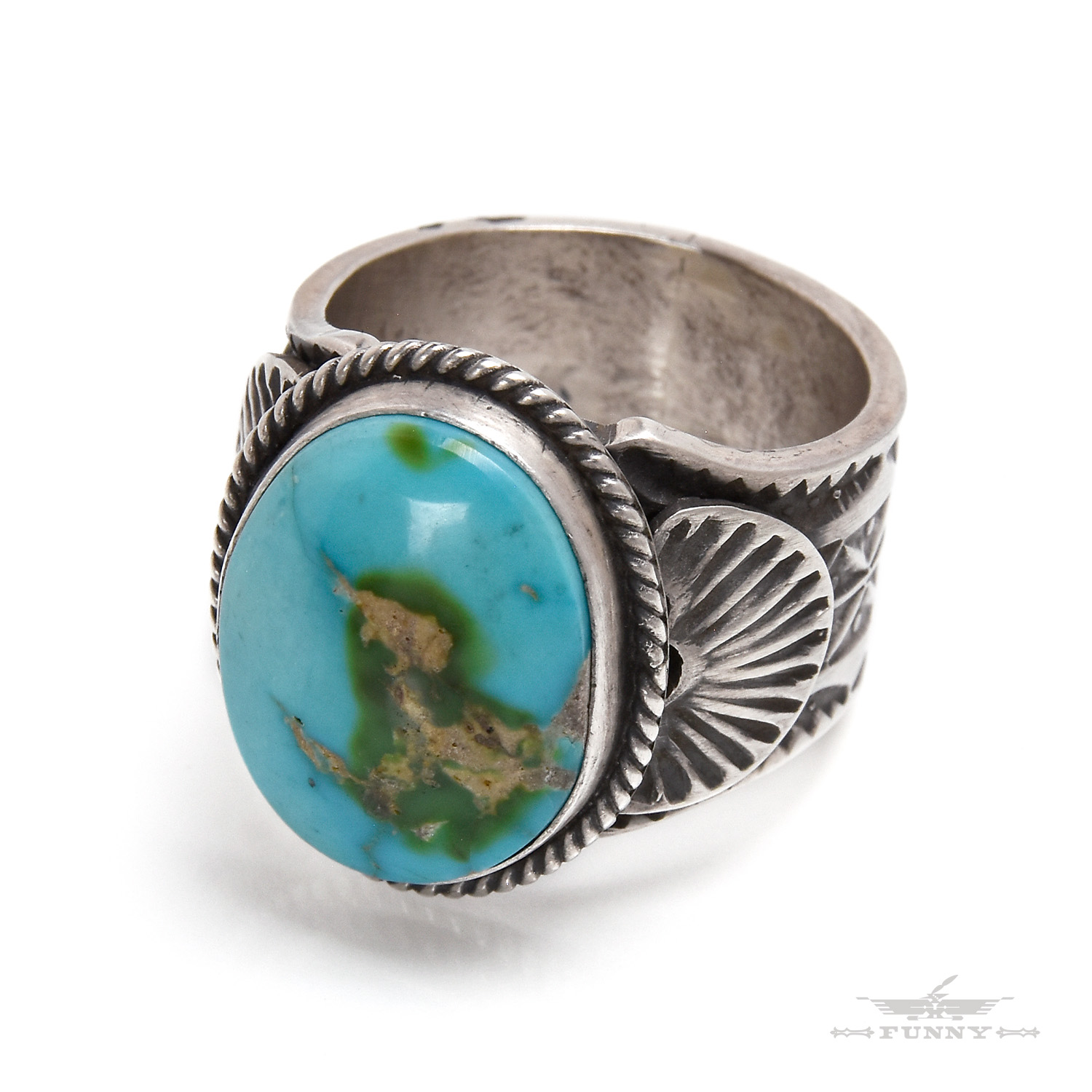 楽天市場】【FUNNY公式ストア】 ナバホ族 ターコイズ リング [26号