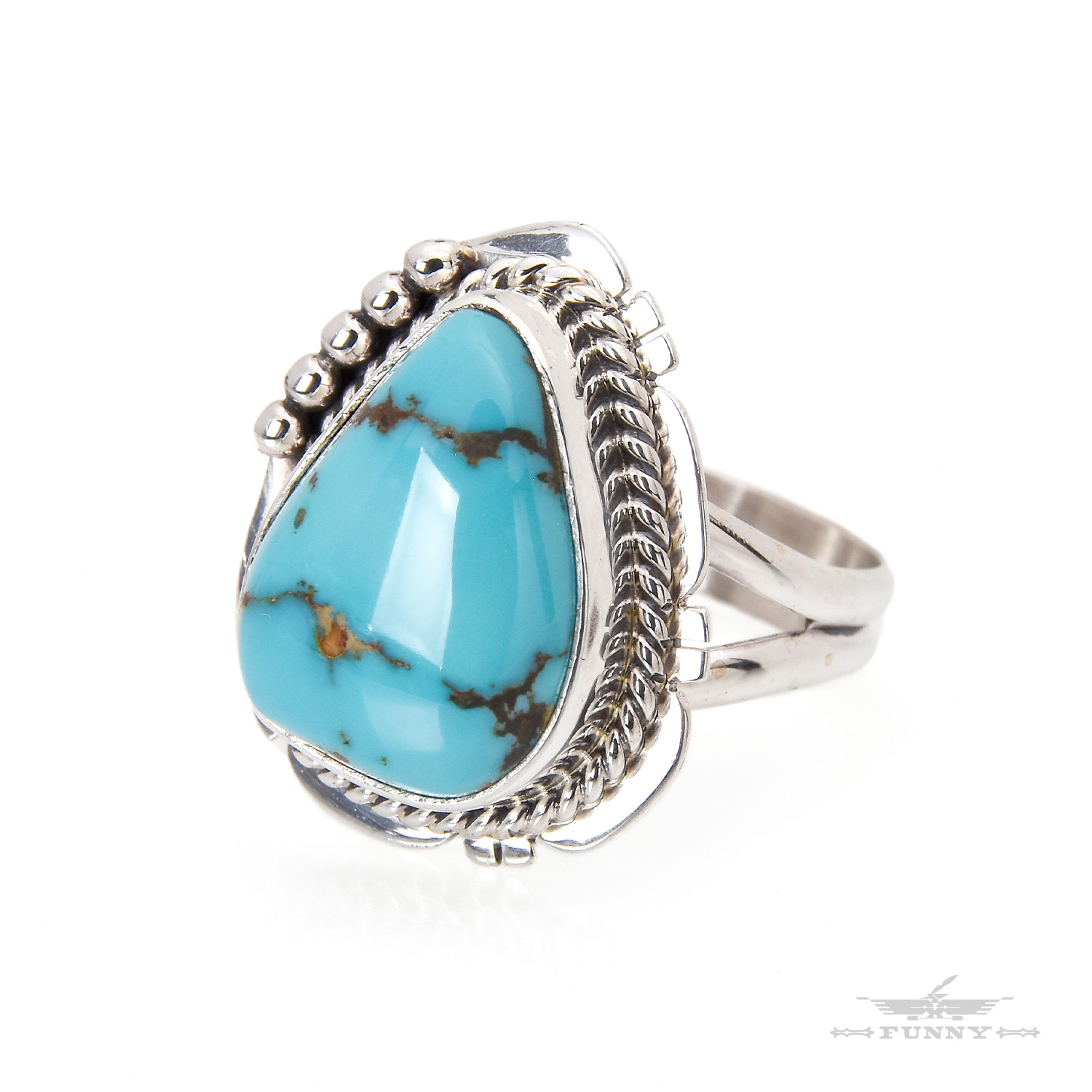 楽天市場】【FUNNY公式ストア】 ナバホ族 ターコイズ リング [14号