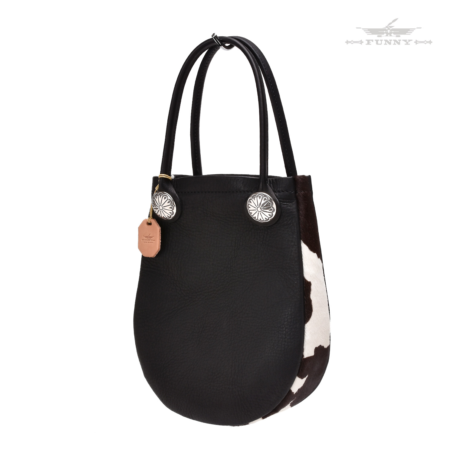 楽天市場】【FUNNY公式ストア】 ラウンドトート シュリンクレザー