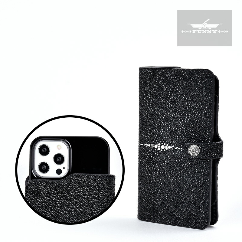 funny（ファニー）スティングレイ革製スマホケースとキーホルダーセット fw001-034-0020_sp_01.jpg