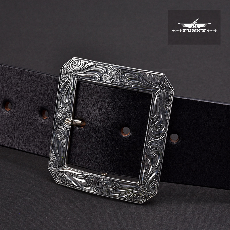 sterling silver western belt buckles for men