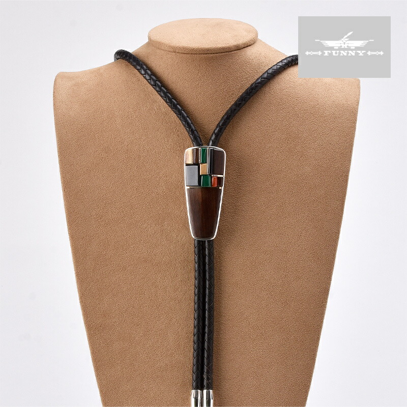 Wes ネイティブアメリカン Jewelry ファニージュエリー アクセサリー ボロタイ ネックレス ペンダント 925 マラカイト ナバホ族 ジェット インレイ ウェス ウィリー Indian ネイティブアメリカン Navajo 送料無料 インディアンジュエリー アイボリー Funny