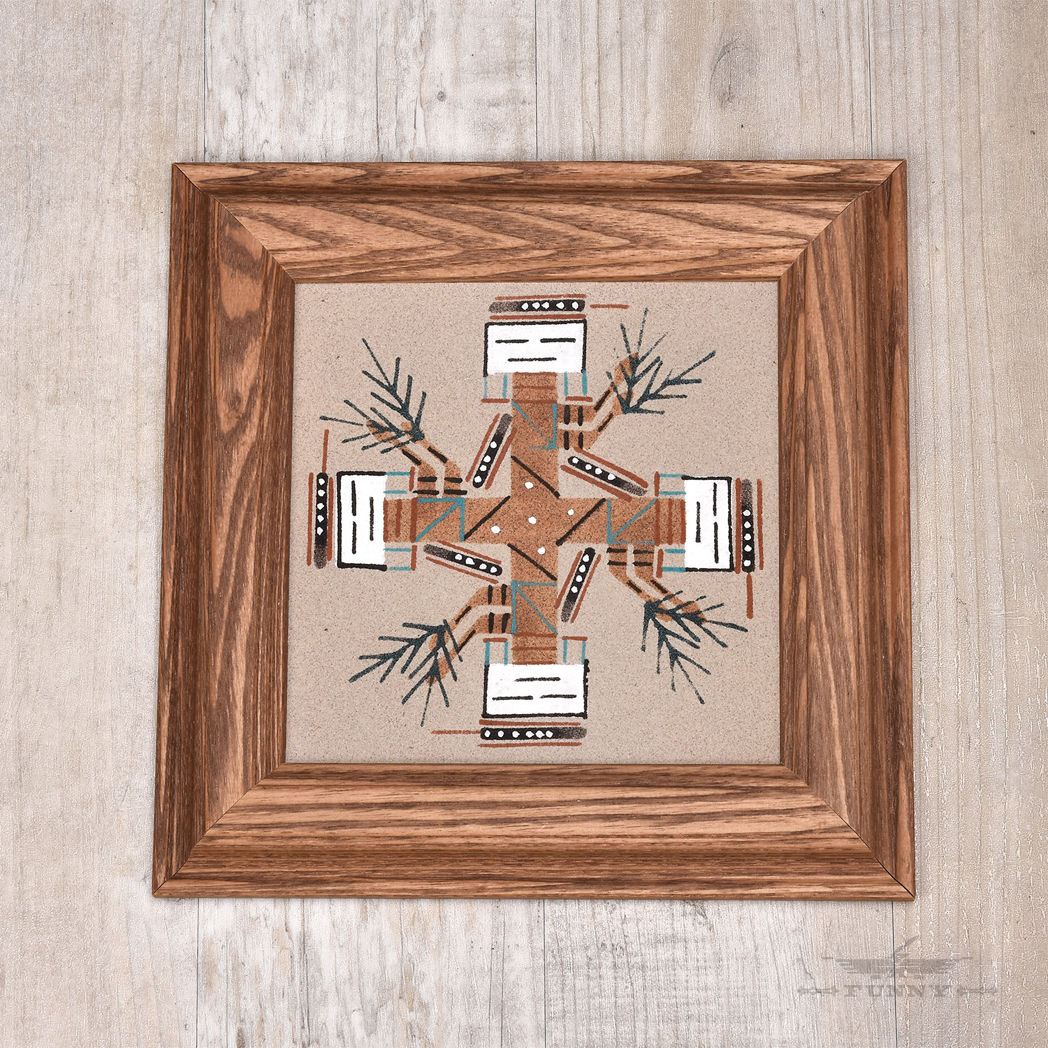 楽天市場】【FUNNY公式ストア】 ナバホ族 サンドペイント スクエア