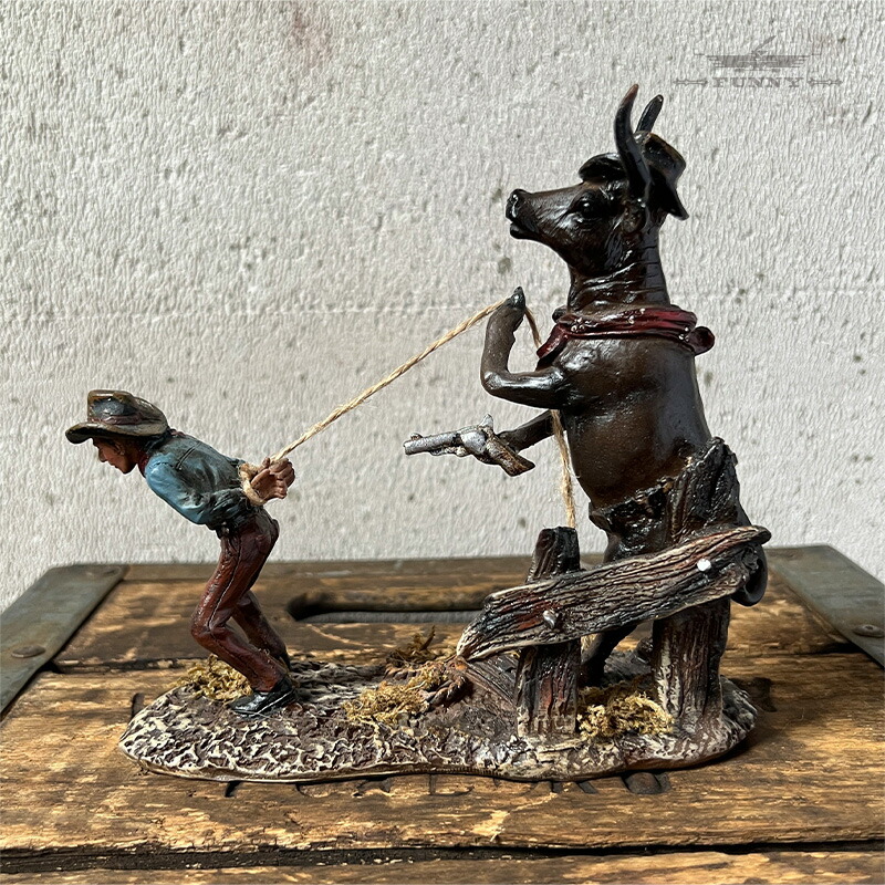 楽天市場】カウボーイ フィギュア （ガンマン） ウエスタン スタチュー