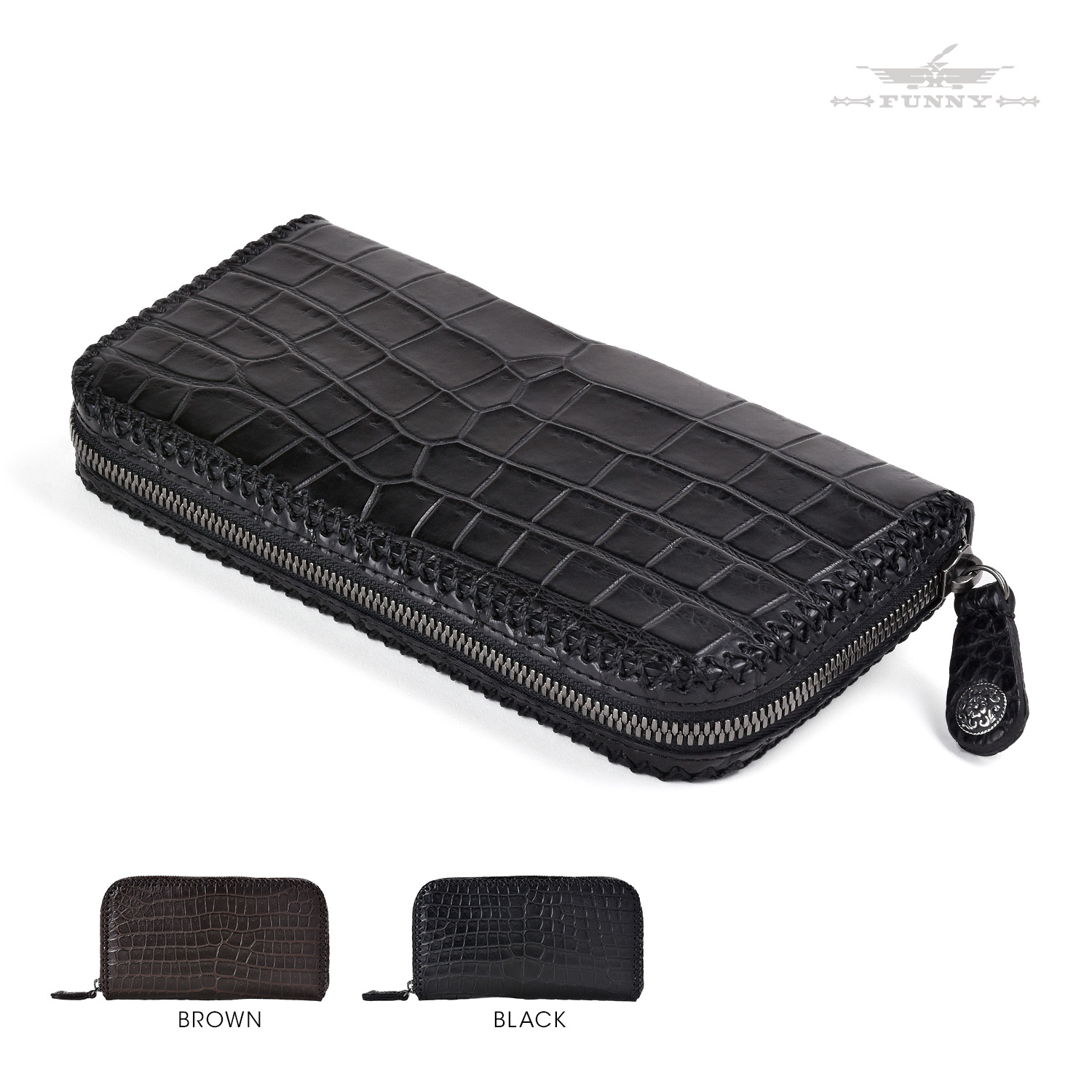 ★未使用級★FUNNY チャーリーズウォレット クロコダイル ポロサス 長財布 fw002-001-0043_sp_01.jpg