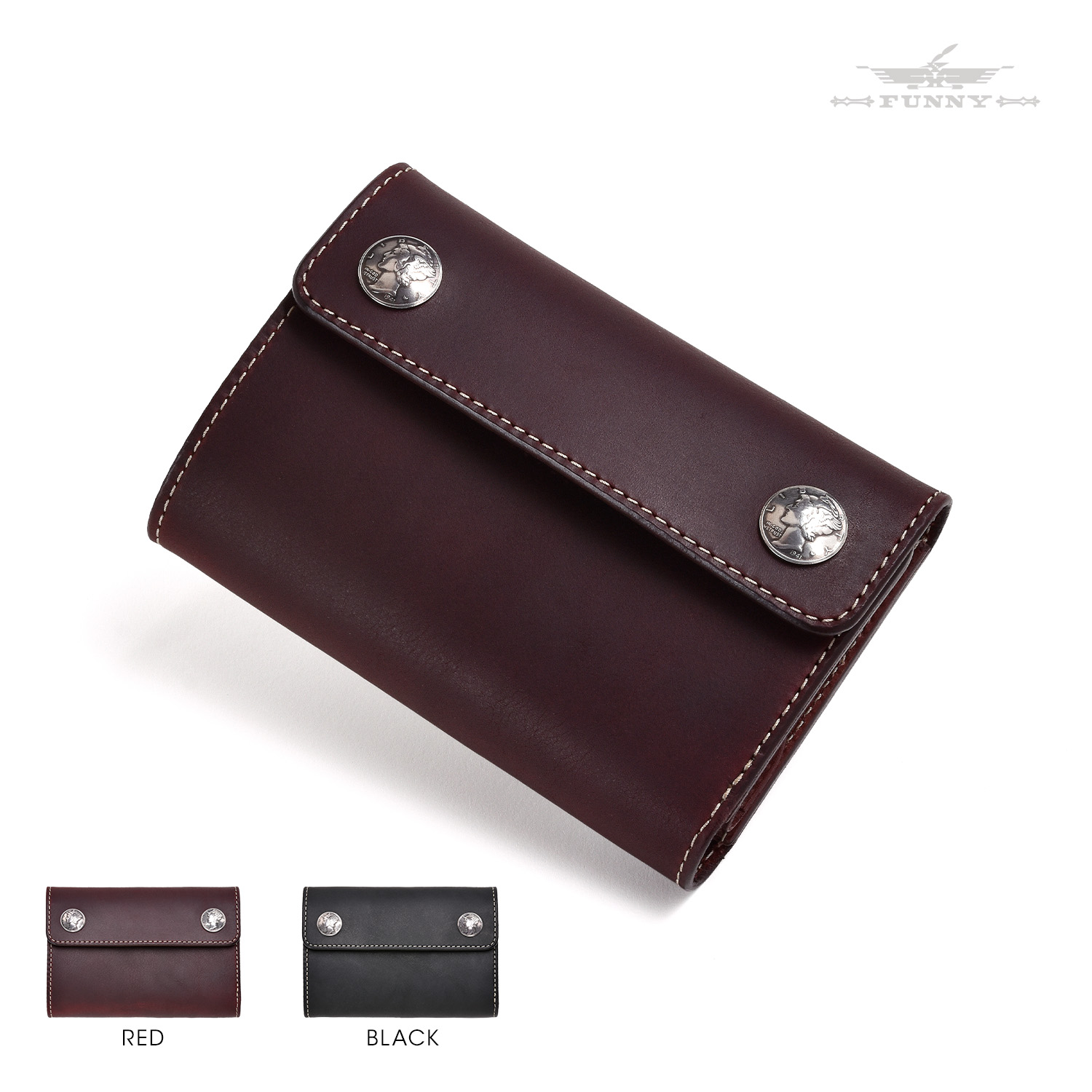 TFUNNY◆GRAB◆グラブアメリカンラティーゴレザー財布◆ Latigo Leather 10￠Mercury | LEATHER | FUNNY ORIGINAL | 製品