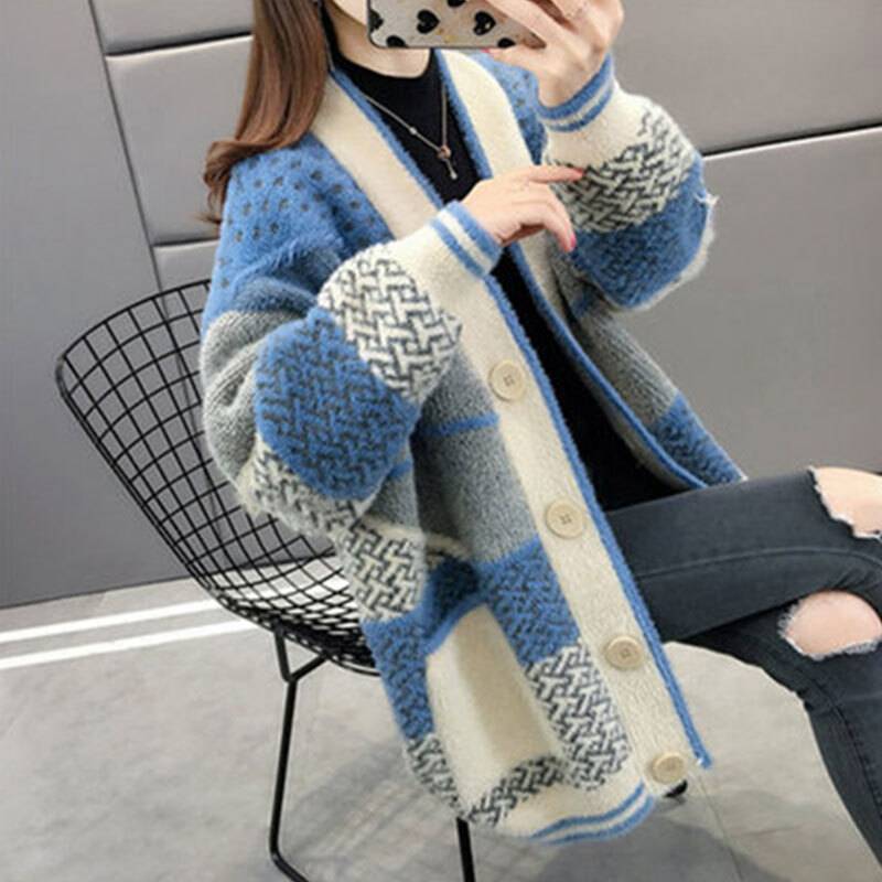 3色 ニット カーディガン ボーダー ユニセックス ルーズ 長袖 4 楽天市場】【30%OFF】ニットカーディガン / 公式 CUBE SUGAR