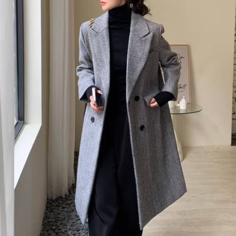 レディース ジャケット アウター 上着 羽織 前開き ウールロングコート ロングコート ウール ロング 長袖 フード ポケット ボタン かわいい 大人可愛い きれいめ シンプル カジュアル 上品 おしゃれ かっこいい レトロ こなれ感 ラフ ビジネス ガーリー｜Funny Bunny