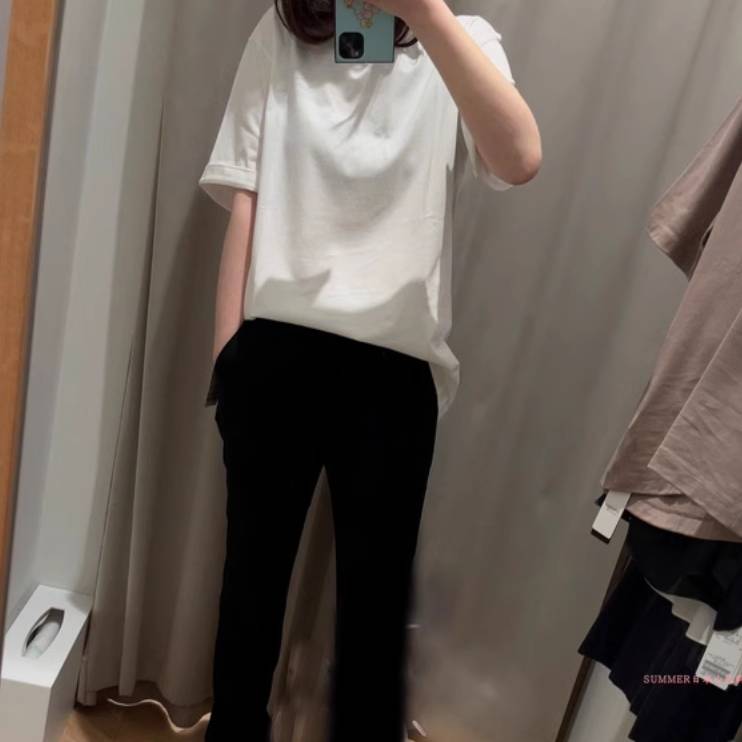 レディース トップス プルオーバー Tシャツ 半袖 ラウンドネック ワイド 伸縮性 かわいい 大人可愛い きれいめ シンプル カジュアル 上品 おしゃれ かっこいい レトロ こなれ感 ラフ スポーティー ガーリー ルーズ 個性的 クール エレガント モダン