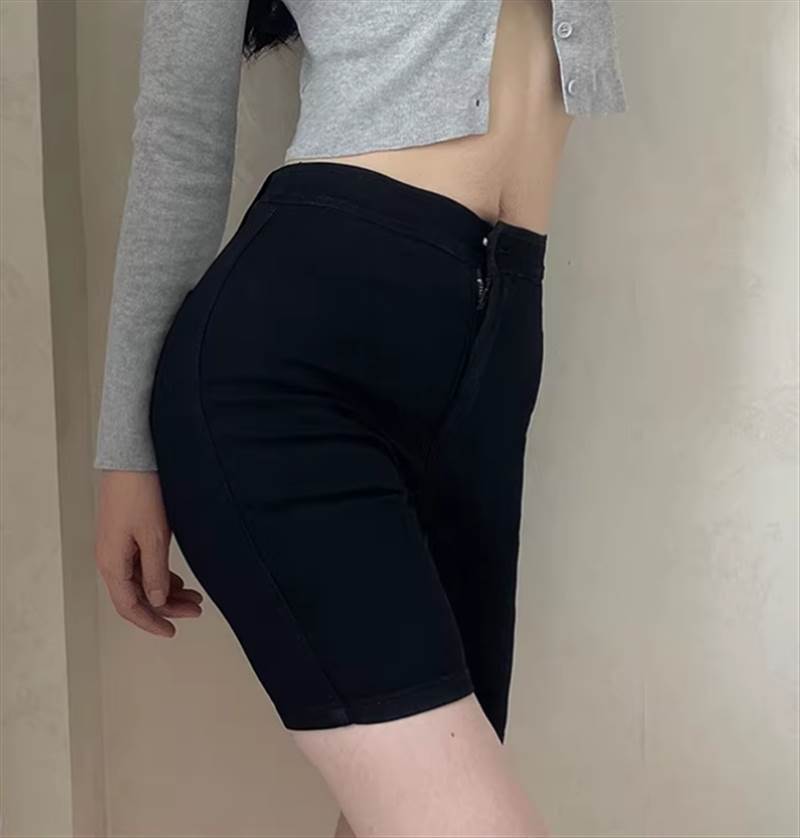 【FunnyBunny】 レディース パンツ ボトムス ショート タイト スリム デート 20代 無地 春 きれいめ 海 こなれ感 かっこいい お出かけ リゾート 夏 細身 学生 30代 ラフ 学校 カジュアル シンプル おしゃれ 存在感 10代 通学 大人可愛い
