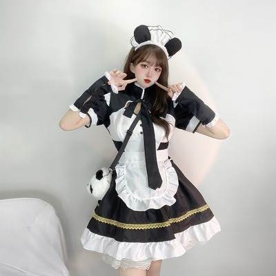 メイド服 イベント衣装 ワンピース ミニ ショート 膝上 Aライン フリル かわいい 大人可愛い きれいめ カジュアル おしゃれ レトロ こなれ感 ラフ ガーリー 個性的 クール 主役級 存在感 ラブリー キュート ゴシック ロリータ