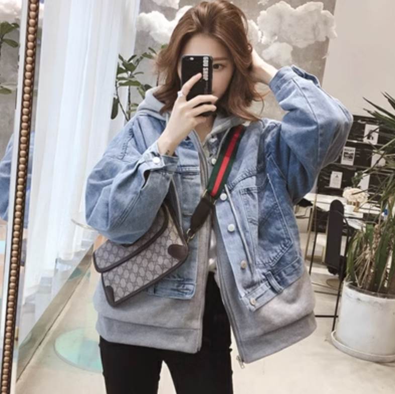 【FunnyBunny】 フーディー ジャケット 秋 シンプル クール かっこいい 上着 レディース デニム きれいめ 大人可愛い 10代 大人 30代 モダン 春 存在感 20代 主役級 カジュアル お洒落 個性的 かわいい|Funny Bunny