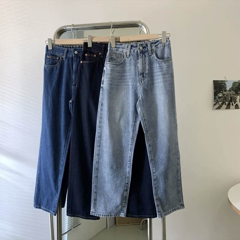 【FunnyBunny】 レディース ボトムス 存在感 細身 こなれ感 上品 パンツ 春 ジーンズ スリム ハイウエスト とろみ感 きれいめ 無地 モード系 主役級 モダン 抜け感 エレガント 大人可愛い 大人 大人女子 デニム