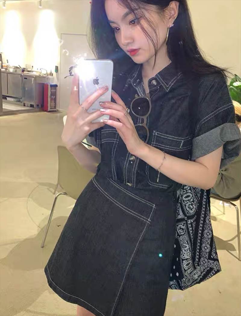 レディース スコート 上衣 衣装 ジーンズ ミニ 遊撃手 膝上 半袖 襟付き添い人 ジーンズ 青色ジーンズ 愛くるしげ 成年者好いたらしい 好いたらしいめ 分かりやすい 心地よい 今めかしい かっこいい レトロ こなれ感 主演者級 お出でになる感 OL 会う約束