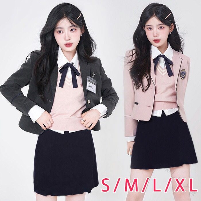 卒式 背広 お姉さん 学園 スポーツジャケット ユニフォーム お姉さん 韓国 6点 仕掛ける スポーツジャケット トップ 限りない スコート 紋章 シュロの葉 透けない はいり込む式 中学生 高校生 JK 御坊っちゃん 通学 掻き鳴らす会 告げ知らせる会 キッズファッション-カジュアルスカートセット-スーツ・カジュアルセットアップ
