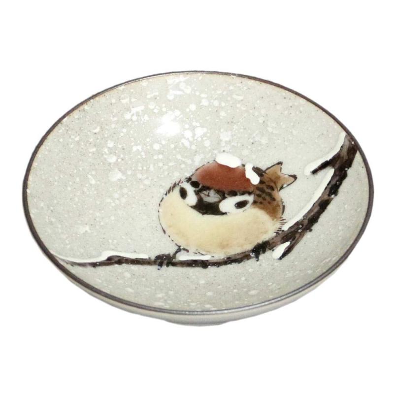 楽天市場】九谷焼 飾盃 二雀図（縦） / 中村陶志人 盃 スズメ 人気