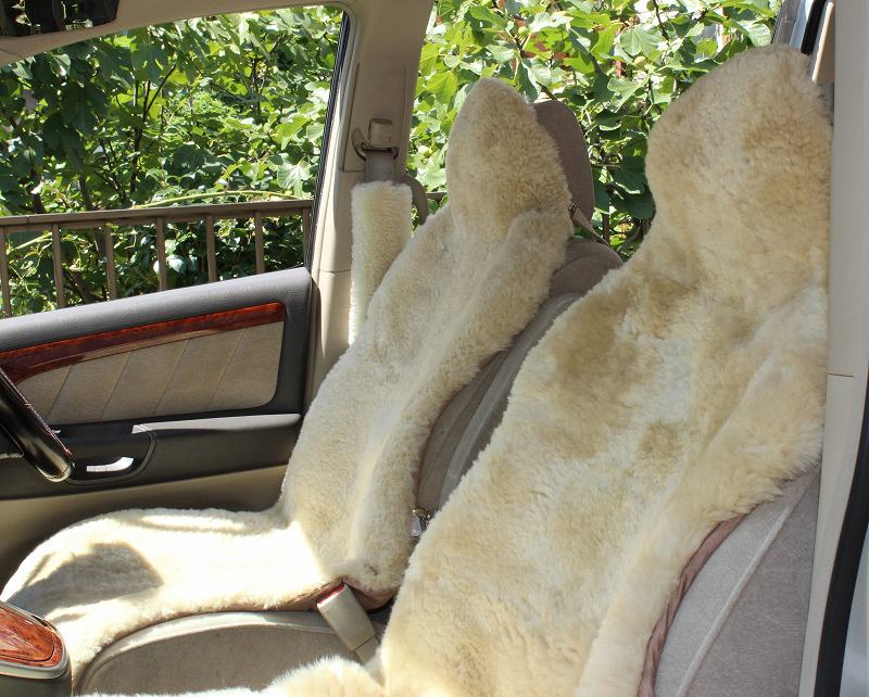ムートン　シートカバー　5点セット　中古品 ムートン シートカバー 5点セット 中古品 z-style ブラック
