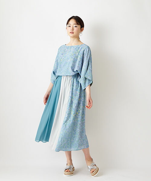 輝く高品質な 楽天市場 Sale 50 Off オクラスター タロットマーブル オーバー付き切り替えスカートふりふオリジナル 和柄 スカート 切替 シフォン フレア 重ね レディース 花柄 総柄 春夏 カジュアル 大人女子 和風 レトロ モダン Furifu おうち服 おうち