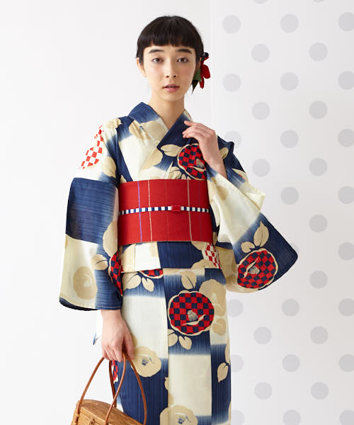 楽天市場 浴衣 イチマツバキ 浴衣 単品 ふりふオリジナル レディース 女性 レトロ モダン ゆかた 浴衣 椿 花柄 総柄 和柄 和風 古典柄 かわいい お洒落 華やか ネイビー プレタ 仕立て上がり 夏 花火大会 夏祭り 青系 大人 大正ロマン ふりふ 代 30代 40代 大人