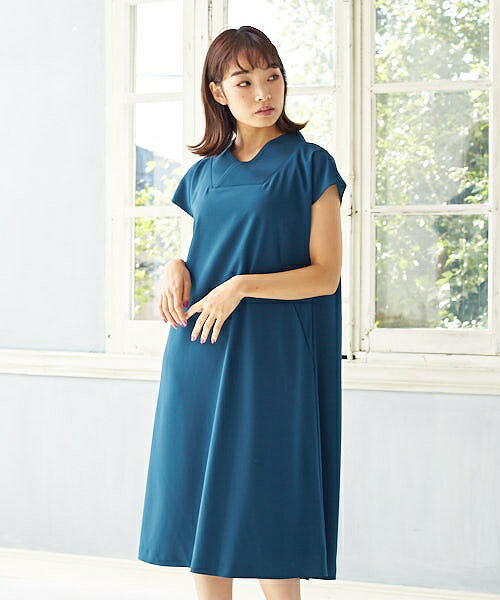 楽天市場 公式 ふりふ 抜け衿背開きワンピースふりふオリジナル 和柄 ワンピース フォーマルドレス レディース 和風 フレア 背開き 抜け衿 Vネック カジュアル フォーマル 結婚式 二次会 お呼ばれ 大人女子 花柄 レトロ モダン Furifu おうち服 おうちコーデ おうち