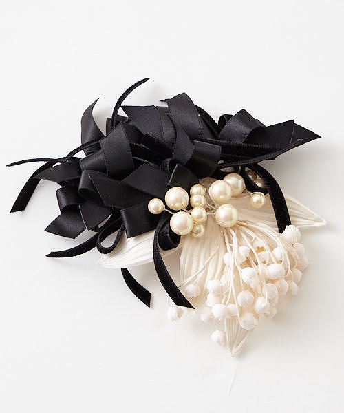 楽天市場 公式 ふりふ 髪飾り すずらん貴婦人カクテル かんざし 髪飾り ヘアアクセ コーム アンティーク調 ベロア サテン リボン 花 すずらん ブーケ風 和装 豪華 レトロ モダン 晴れの日 成人式 卒業式 結婚式 七五三 7才 袴 ふりふオリジナル ギフト プレゼント 実用