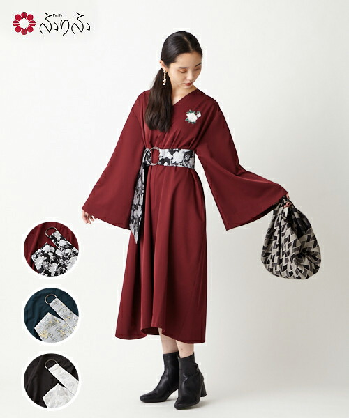 楽天市場 数量限定 着物風ワンピース 福袋3点セット公式 ふりふ 22 福袋 セット ワンピ 大正ロマン レトロ モダン 刺繍 背紋 紋 着物風 可愛い 着物ワンピ 和柄 和 無地 Kimono カジュアル 和風 30代 40代 50代 クリスマス 正月 個性的 きれいめ 選べる 中身の