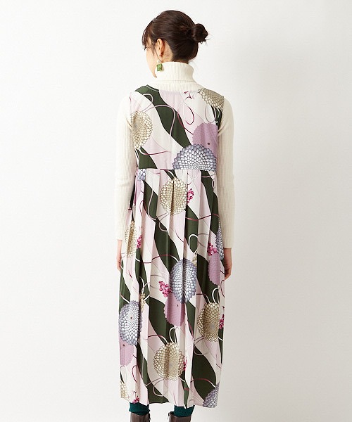 短納期 早者勝ち Sale セットワンピース大正ロマン 和柄 抜け衿 背開きワンピース オリジナル フェミニン ガーリー ワンピース フォーマルドレス レディース 和風 フレア 背開き 抜け衿 カジュアル 結婚式 二次会 大人女子 花柄 レトロ モダン ファッション