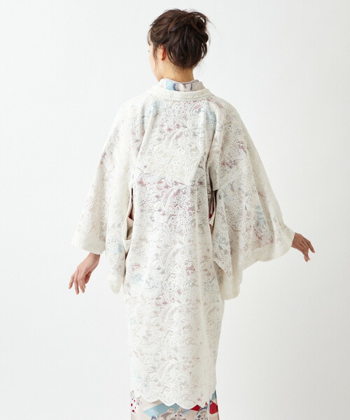 スカラ比べペーズリー羽織浴衣 朱夏御召し物 羽織 紗 単品 ふりふ原版 日本製 ゆかた レディース 嬶 レース ペーズリー 盛りネイチャー 総柄 協調柄 和風 レトロ 今風の 可愛らしい ビューティフル おとな 盛装 褐 大正ローマン ふりふ コスト 30代 40代 大人 かっこ