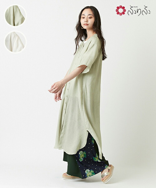 楊柳ワンピース大正ロマン 和柄 40代 30代 楊柳 ふりふ 老若男女人気の楊柳素材 着回ししやすい オリジナル ワッシャー 総柄 ワンピース 日本 ドレス ワッフル レディース ネック 花柄 和 日本 代 30代 40代 フェミニン ガーリー きれいめ 美人 美容 カジュアル 大人