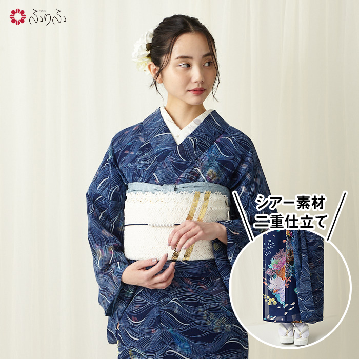 【楽天市場】浴衣単品「 キャマラード 」公式 ふりふ 日本製 洗える 