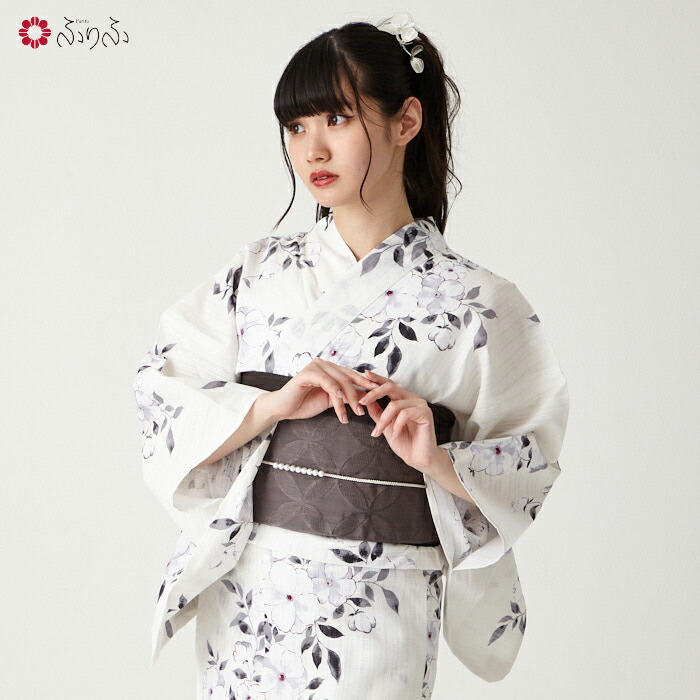 楽天市場】浴衣単品「 NaturalFurifu 青薔薇 」公式 ふりふ ゆかた