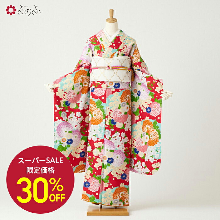 楽天市場】【セール50%オフ】単品 振袖「レトロ椿」公式 ふりふ ふりふ