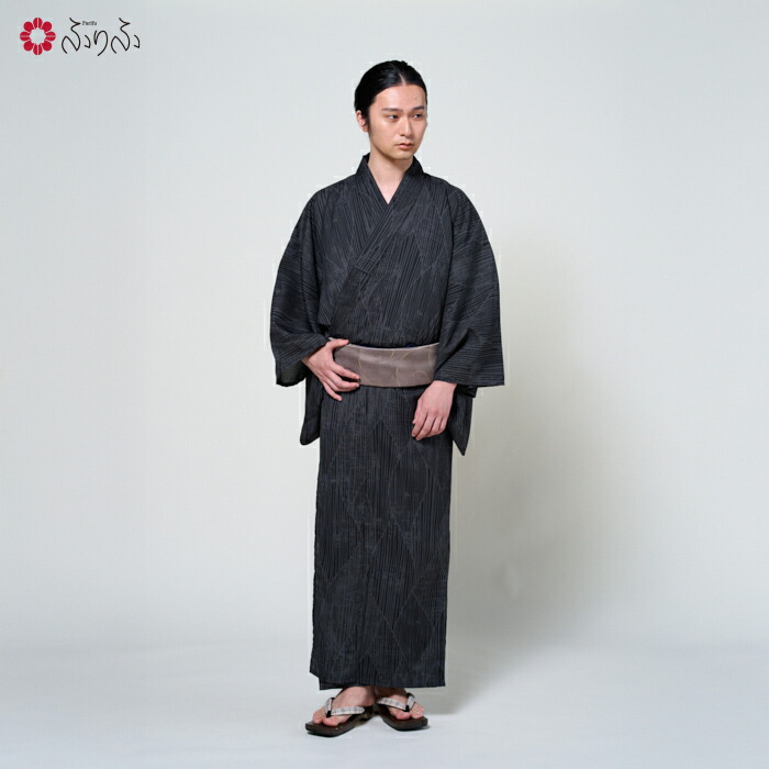 楽天市場】【セール20%オフ】浴衣単品 メンズ「片身デニム