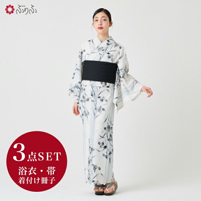 楽天市場】【WEB限定】浴衣3点セット（浴衣「NaturalFurifu・青薔薇」+