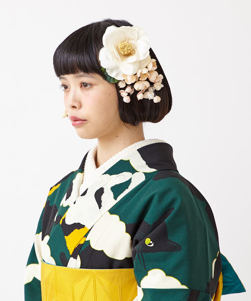 タッセル 浴衣 ふりふ リボン 卒業式 簪 かわいい かんざし かわいい ふりふ ポップ 袴 帯飾り レトロ 和装小物 和装 花 振袖 着物 カンザシ ヘアアクセサリー 髪飾り 椿ダイヤナ 七五三 華やか 結婚式 成人式 モダン 袴 7才