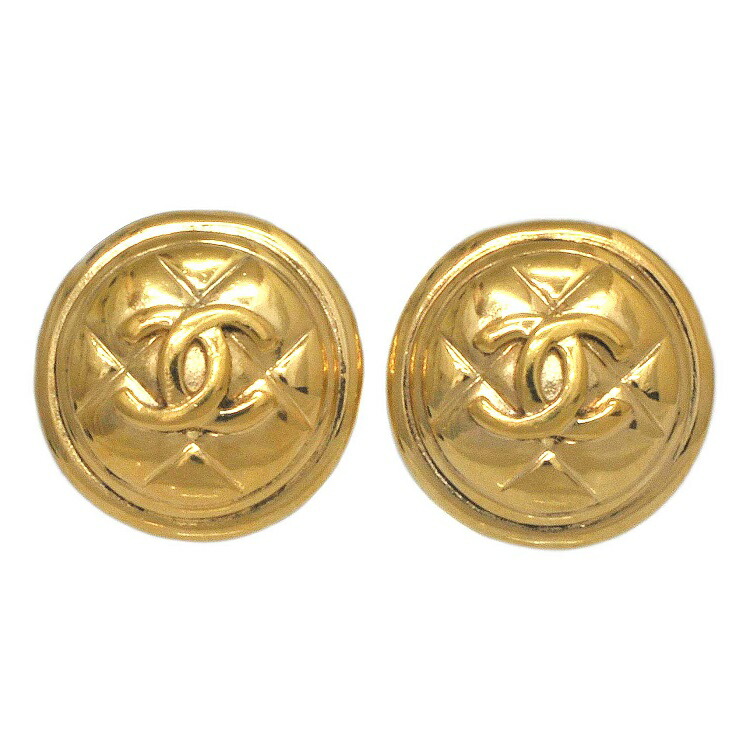 SALE/60%OFF】 シャネル イヤリング ゴールド マトラッセ 美品 GP