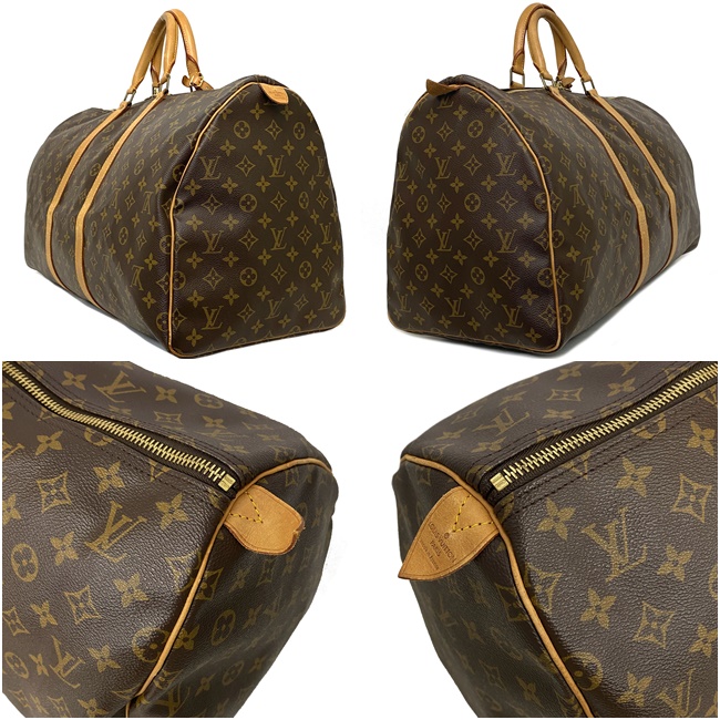 ルイ ヴィトン ボストンバッグ 定番 LV 美品 キーポル ベージュ ユニ