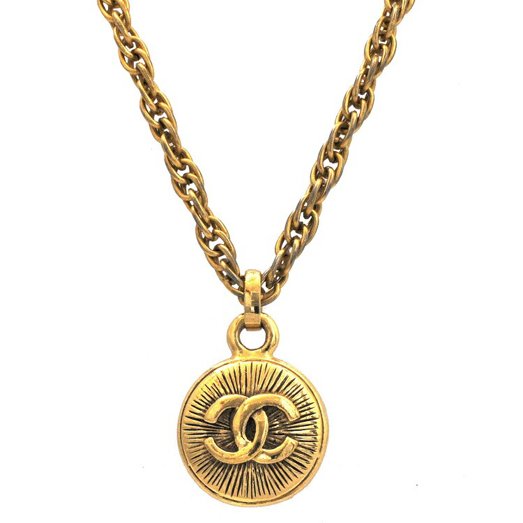 希少！正規品 CHANEL ココマーク ひし形 プレートネックレス ヴィンテージ CHANEL シャネル ヴィンテージ ココマーク ひし形 ネックレス