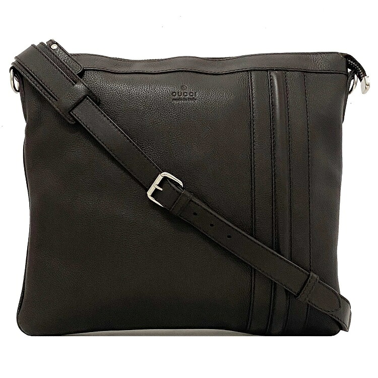 【楽天市場】【送料無料】 グッチ ショルダーバッグ ブラウン 233329 美品 レザー 中古 GUCCI メッセンジャー バッグ 斜め掛け ...